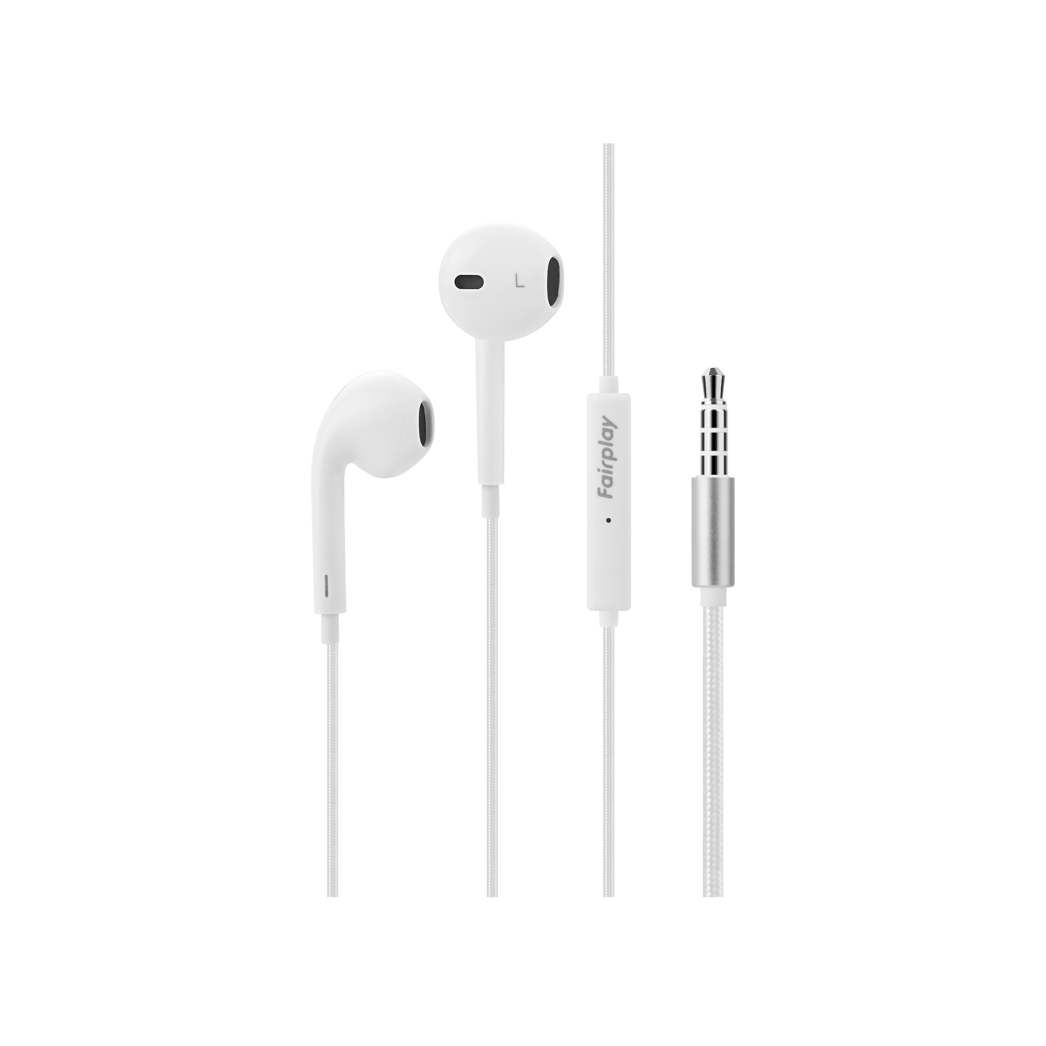 Écouteurs filaires Jack 3,5mm, câble enroulé