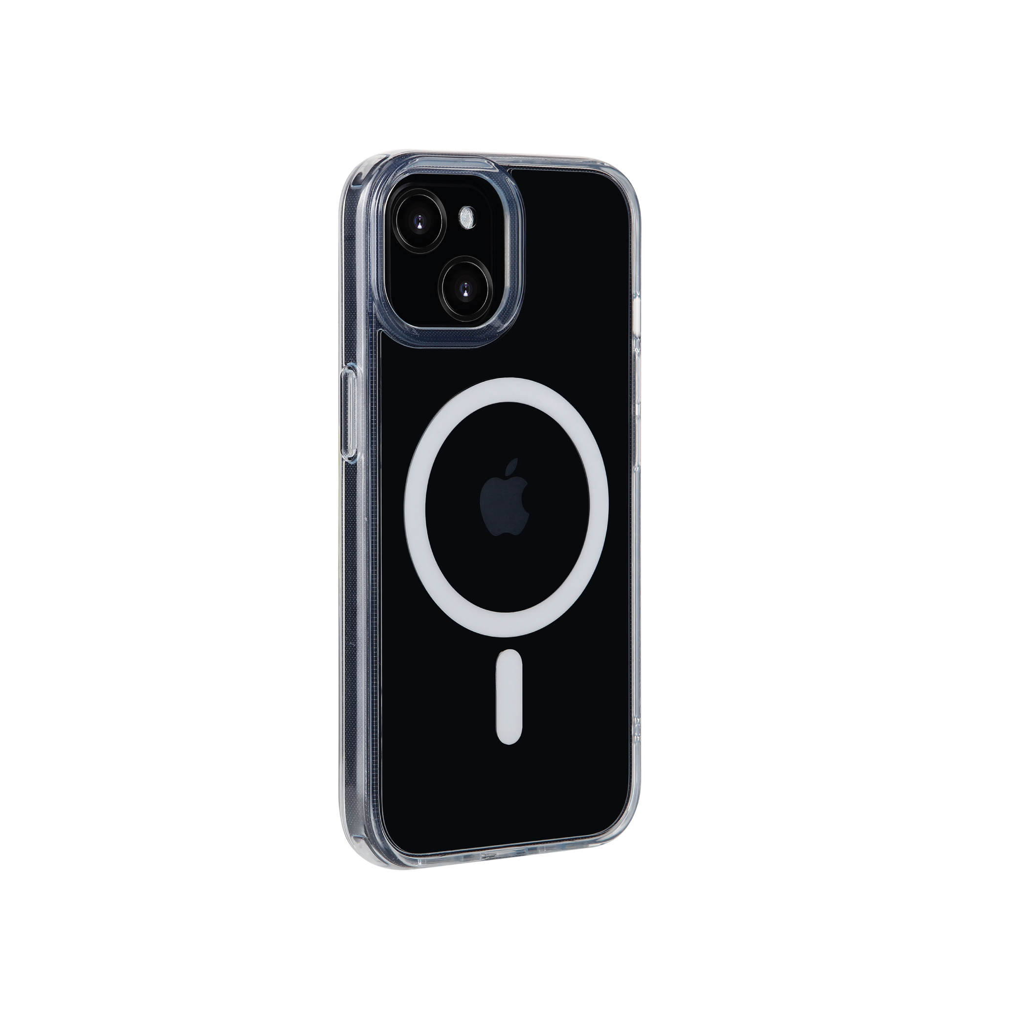 Coque transparente Clear Case Magesafe Polaris Séries montée sur iPhone