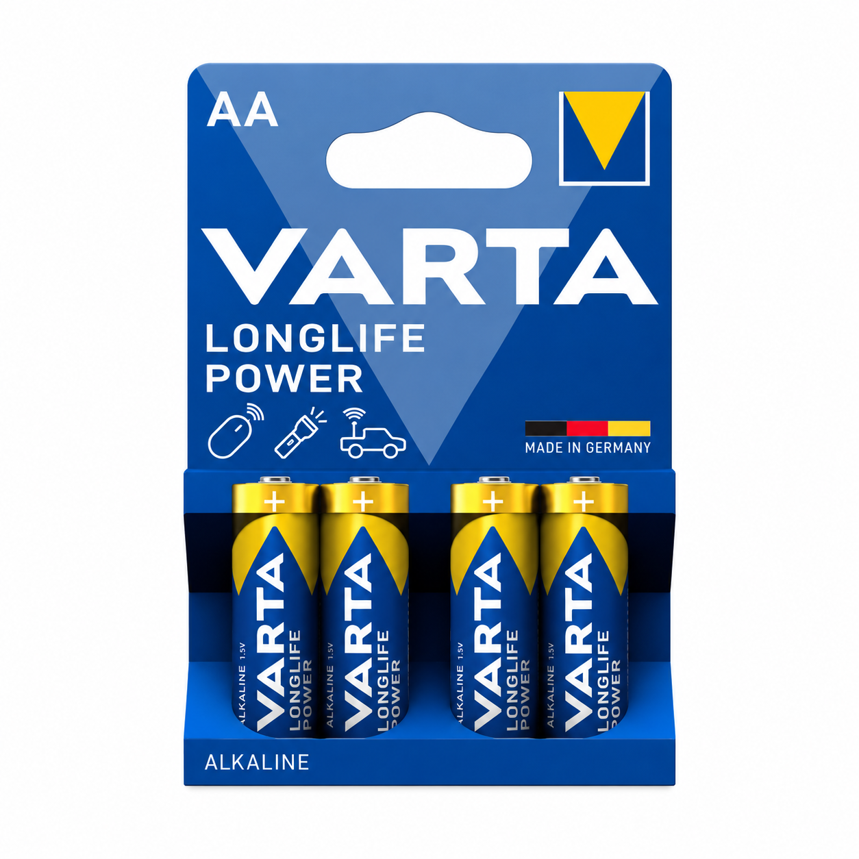 Pack de 4 piles alcalines AA VARTA Longlife Power