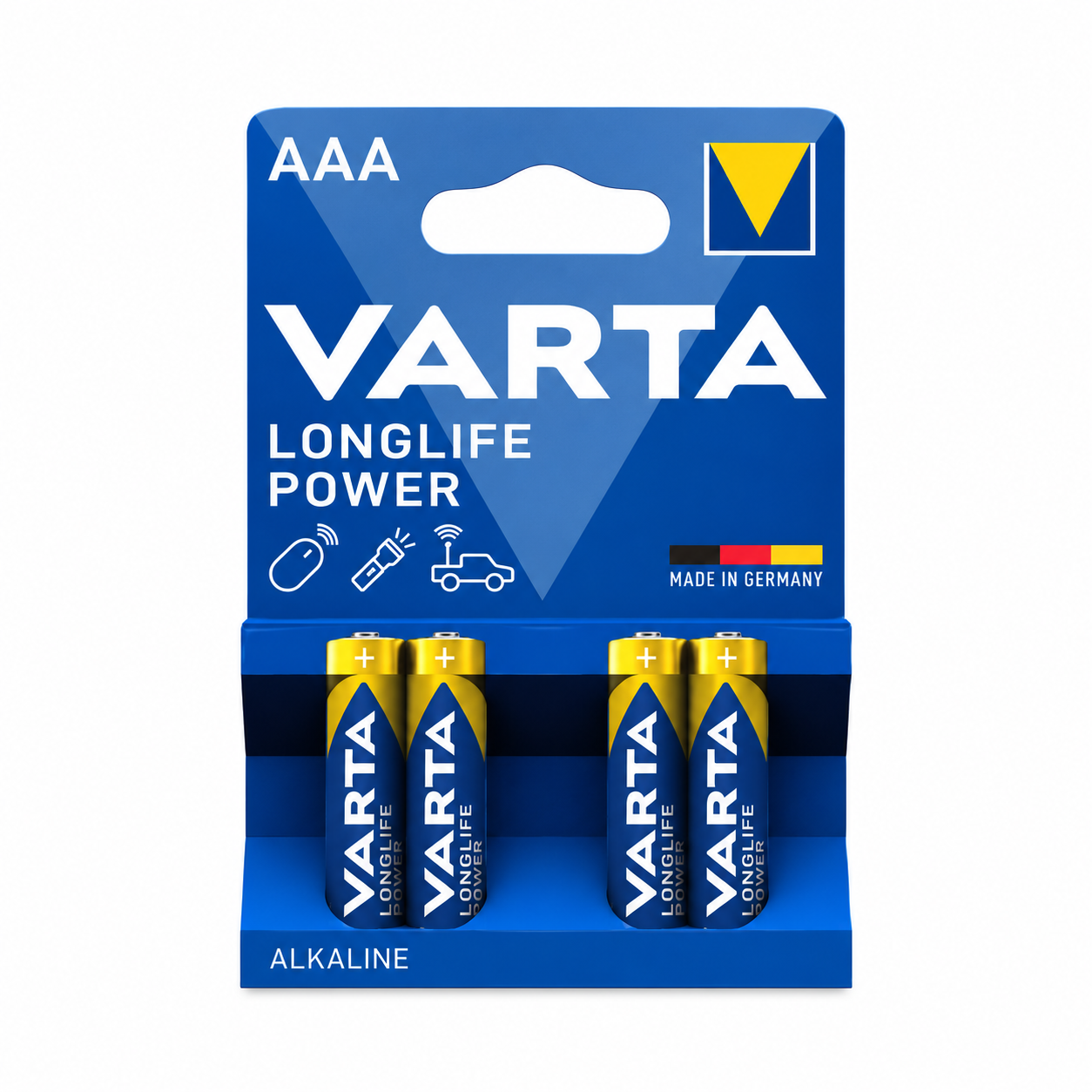 Pack de 4 piles alcalines AAA VARTA Longlife Power
