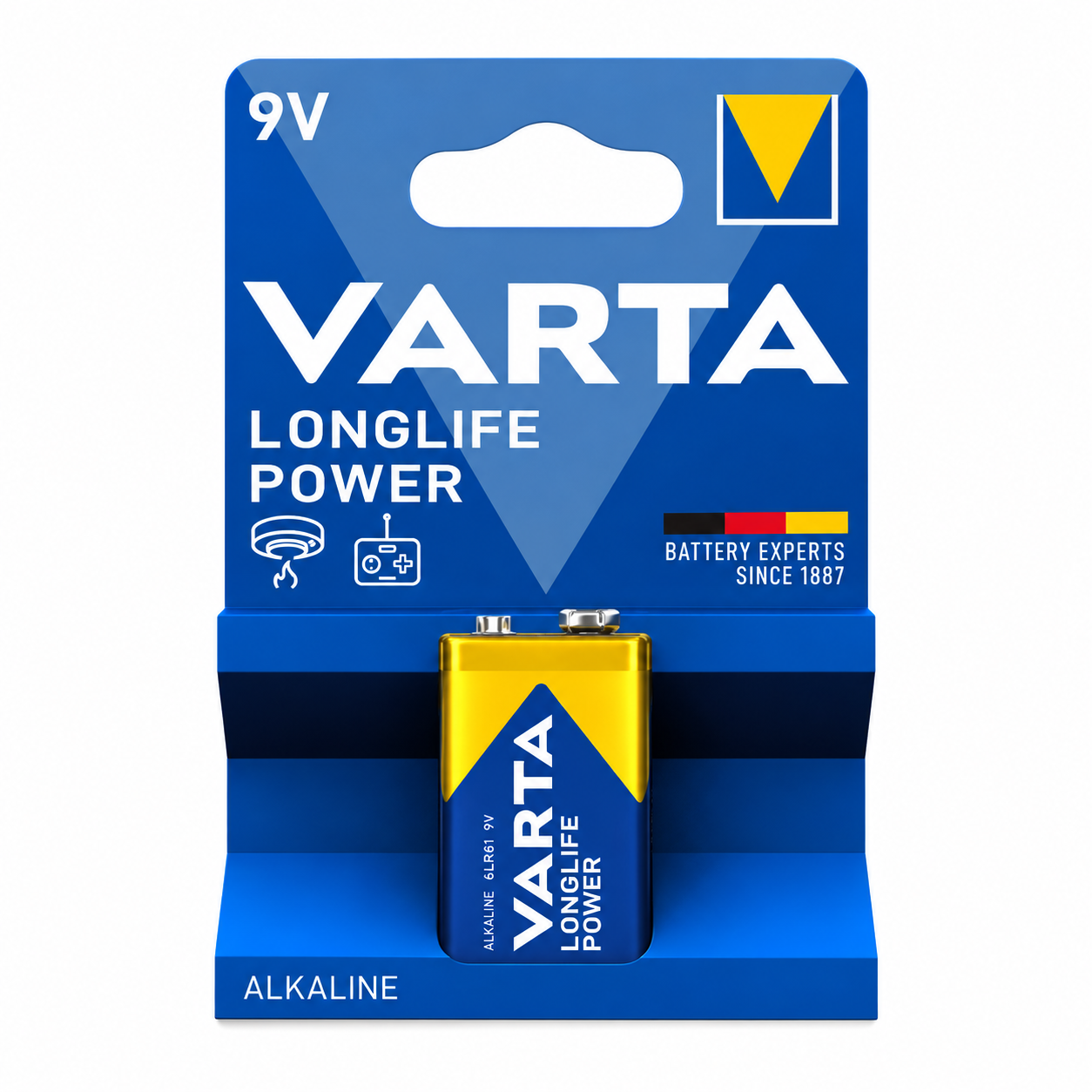 Pile alcaline 9V VARTA Longlife Power