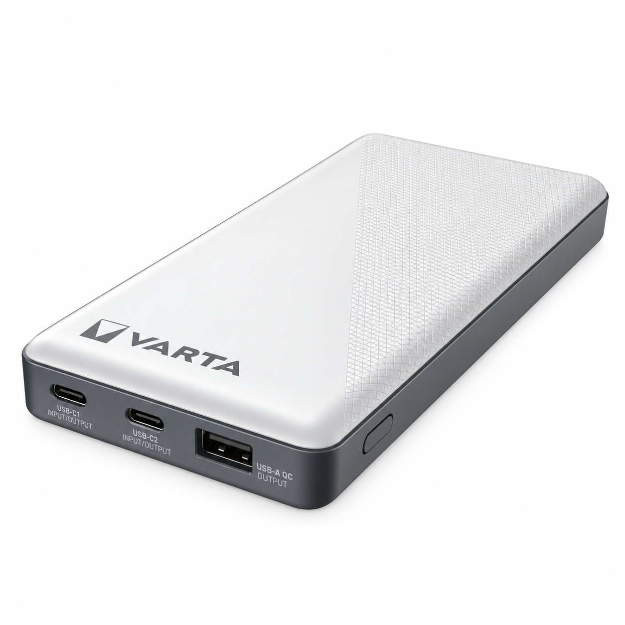 Batterie externe VARTA 10 000 mAh et ses trois ports