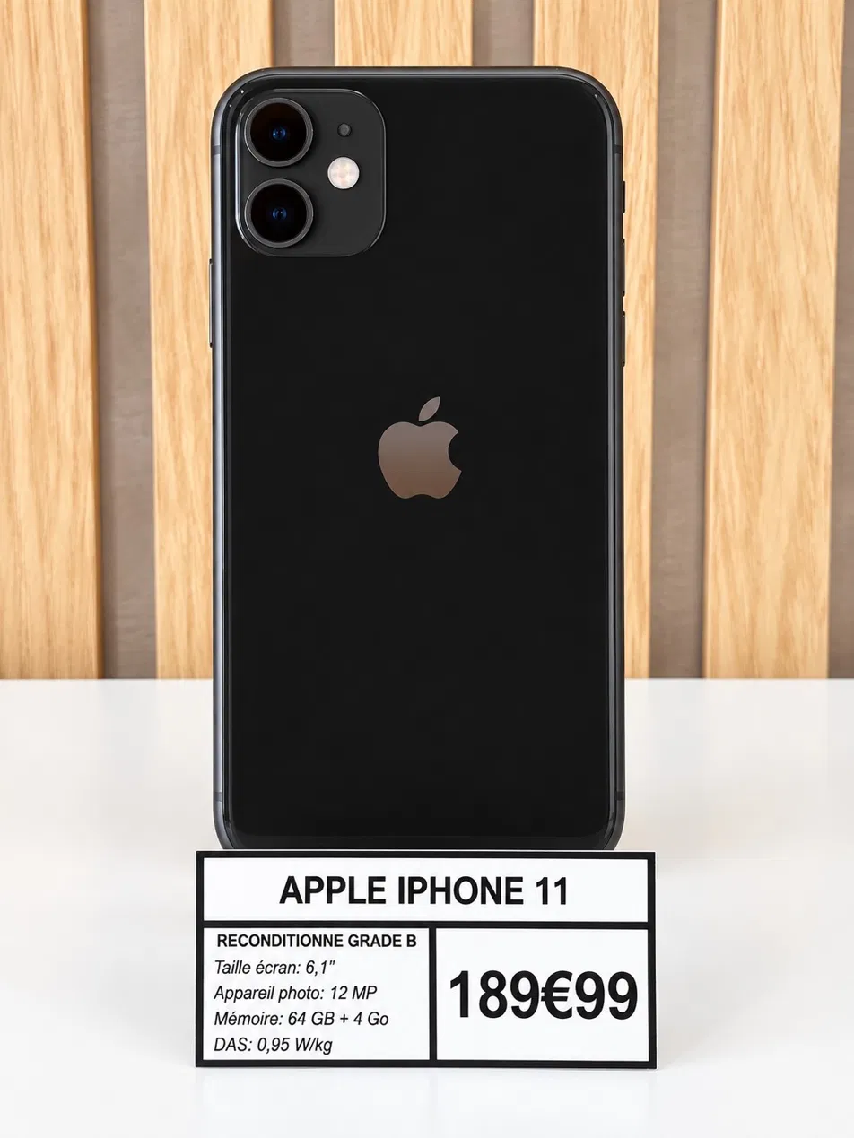 iPhone 11 noir reconditionné grade B Repair Place Chamalières